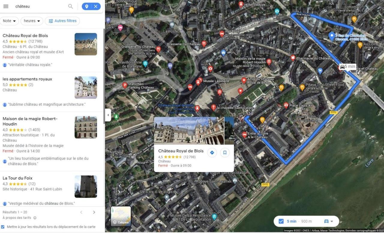 Appart Cosy Hypercentre Blois 5Mn Chateau Parking Voiture Velos Buitenkant foto